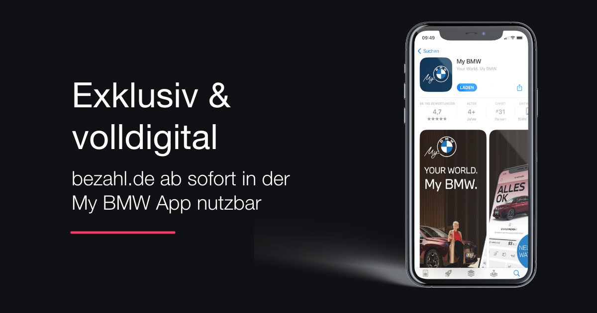 My BMW App x bezahl.de My BMW App x bezahl.de